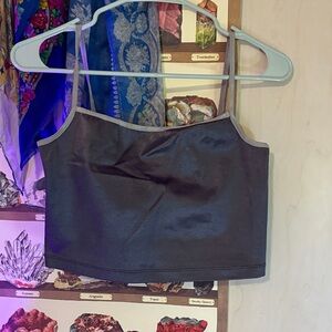 American Apparel Grey Satin Women's Top